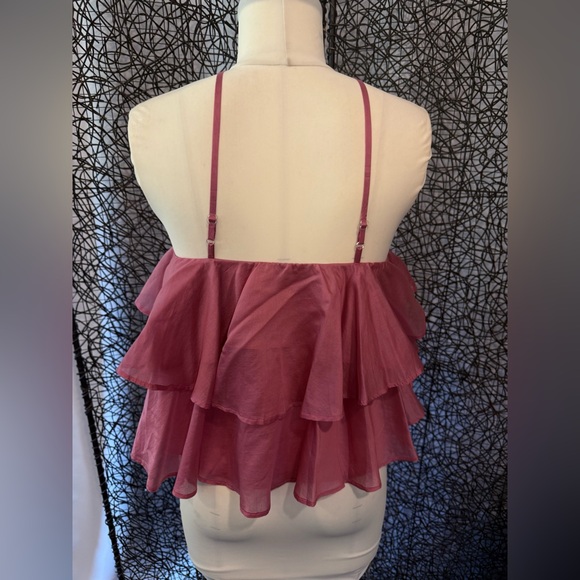 Pink Ruffled Halter Top - Picture 2 of 5